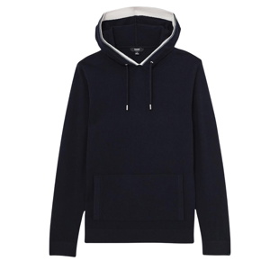 REISS Falmer Merino Wool Tipped Hoodie